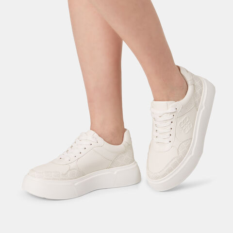 sneakers de mujer Bata Red Label con suela de plataforma 4 cm, Blanco sneakers de mujer Bata Red Label con suela de plataforma 4 cm, Blanco